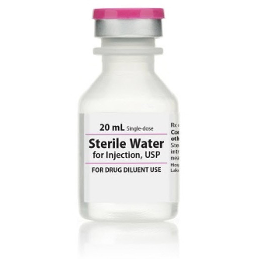 Sterile Water, 20mL Vial