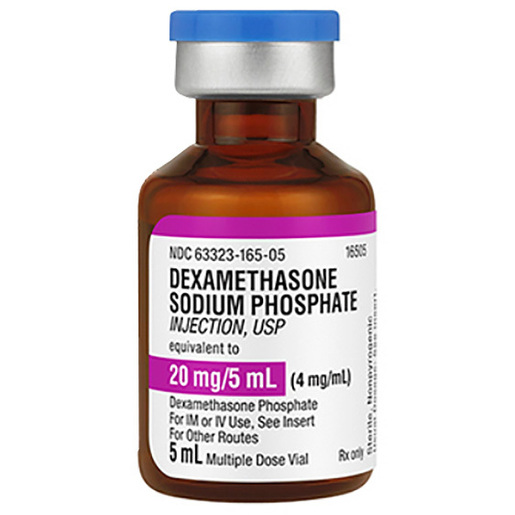 Dexamethasone, 4mg/mL, 5mL Vial