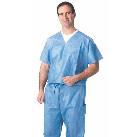 Disposable Scrub Pant, Blue, Regular, Large
