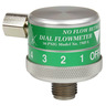 Click Style Oxygen Dial Flowmeter, 0 to 25LPM, 1/8 NPT Female Inlet Connector