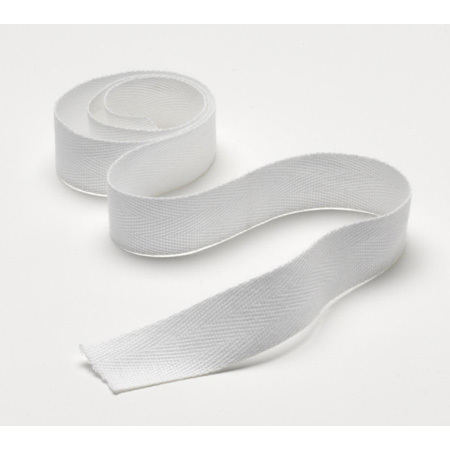 Endotracheal Tube Twill Tape, Bleached, 1/4in x 36yd