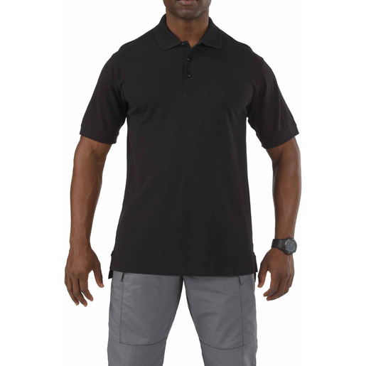 5.11® Men's Professional Short Sleeve Polo Shirts, Black