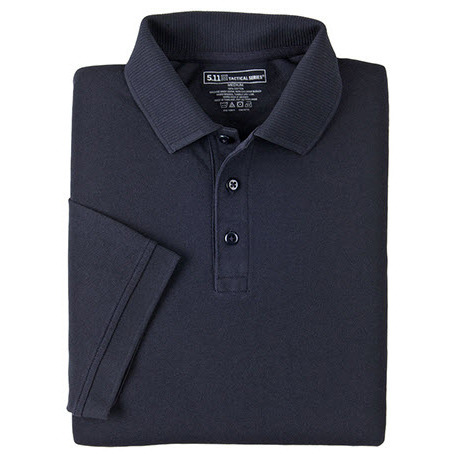 5.11® Men's Professional Short Sleeve Polo Shirt, Tall, Dark Navy, 2XL