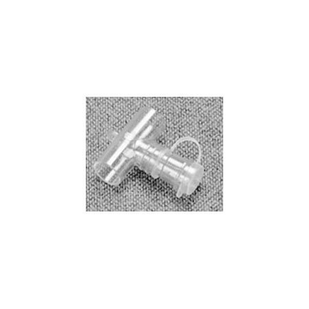 AirLife® Valved Tee Adapter, 22mm OD x 22mm OD