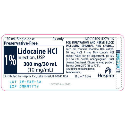 Lidocaine 1%, 10mg/mL, 30mL Vial