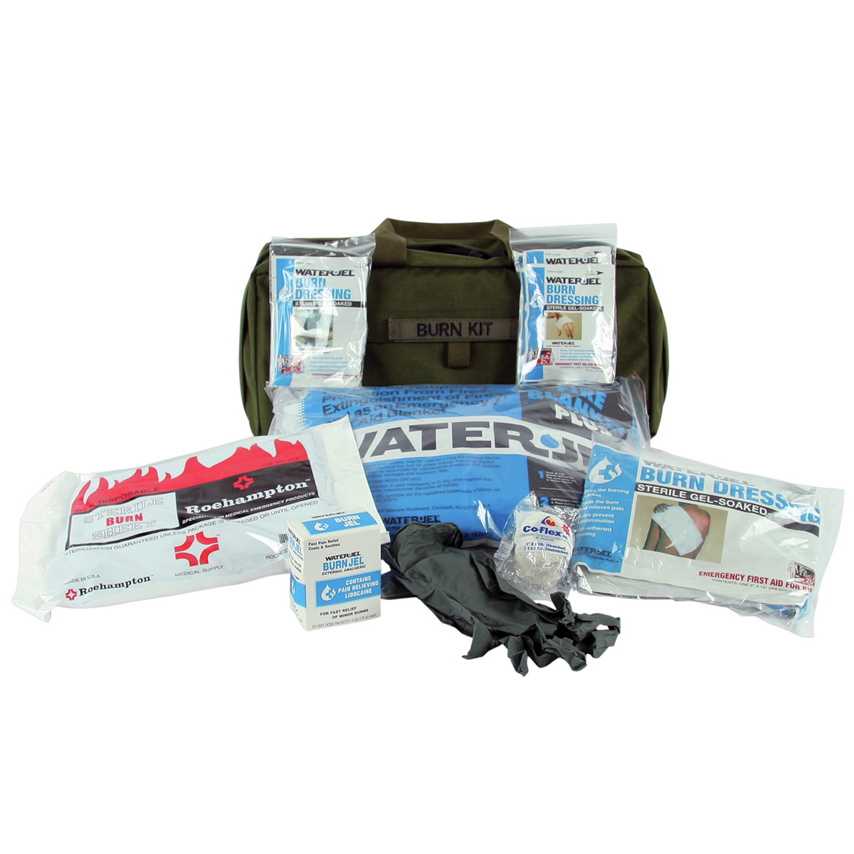 Curaplex® Burn Management Care Kit, Olive Drab | Bound Tree