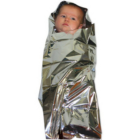 Foil Baby Bunting, Sterile