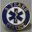 Uniform Pins, Years of EMS Service