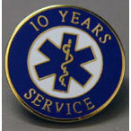 Uniform Pins, Years of EMS Service