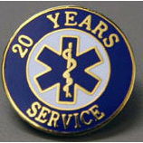 Uniform Pins, Years of EMS Service