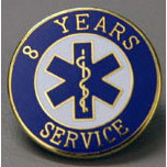 Uniform Pins, Years of EMS Service