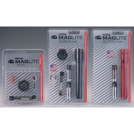 Maglite® Mini AA Flashlight Combo, Black, 5-3/4in L, 1in Head Diameter