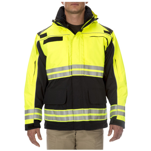 High Visibility Reflective Navy Blue Jacket Parka Safety Workwear