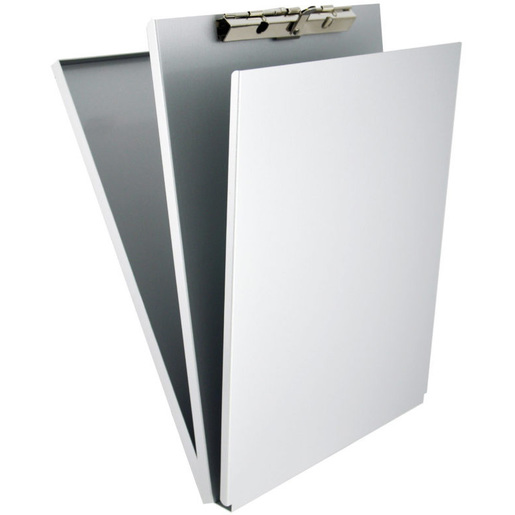 Aluminum A-Holder Clipboard, 12-1/2in H x 9in W x 1in D