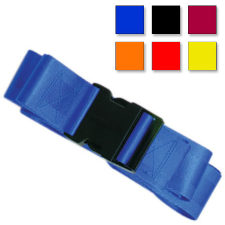 Plastic Side Release Buckle Two Piece w/Loop End Straps