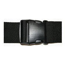 1-piece Polypropylene Backboard Strap with Plastic Side Release Buckle, 7ft L x 2in W, Black