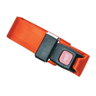 2-piece Nylon Restraint Strap with Metal Push Button Buckle and Loop Ends, 5ft L x 2in W, Orange