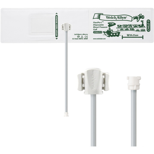 FlexiPort® Disposable Blood Pressure Cuffs with Single Tube Female Locking Type Connector