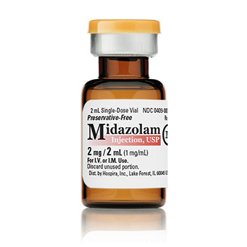 Midazolam, 2mg/2mL, Vial