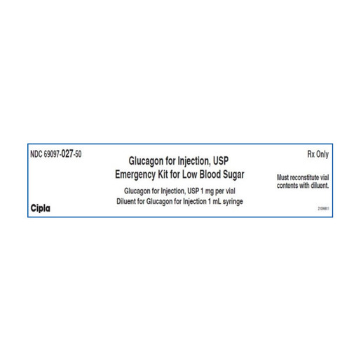 Glucagon 1mg Emergency Kit, 1mL