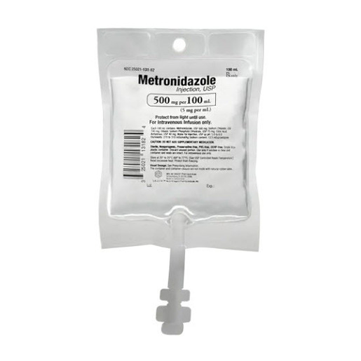Metronidazole, 500mg/100mL Bag