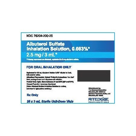 Albuterol 0.083%, 2.5mg/3mL, Inhalation