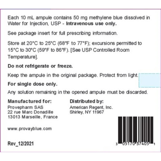 ProvayBlue, 5mg/mL, 10mL Ampule