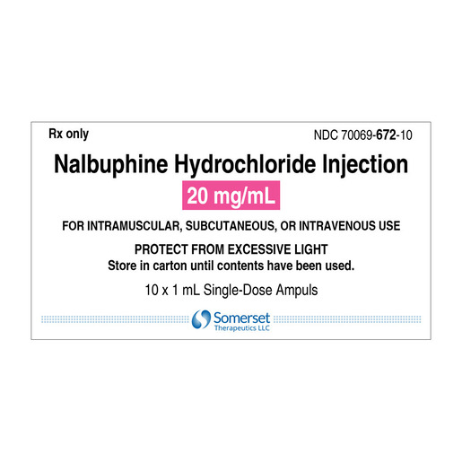 Nalbuphine, 20mg/mL, Ampule