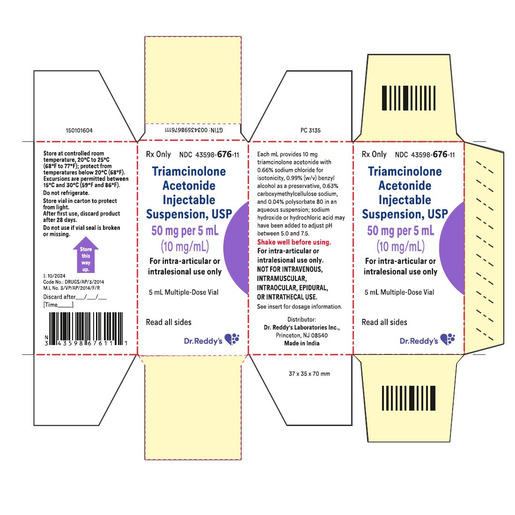 Triamcinolone Acetonide, 50mg/5mL, Vial