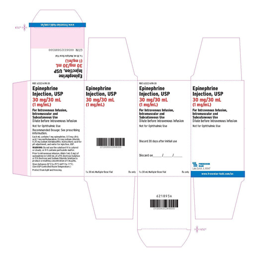 Epinephrine 1:1000, 30mg/30mL, Vial