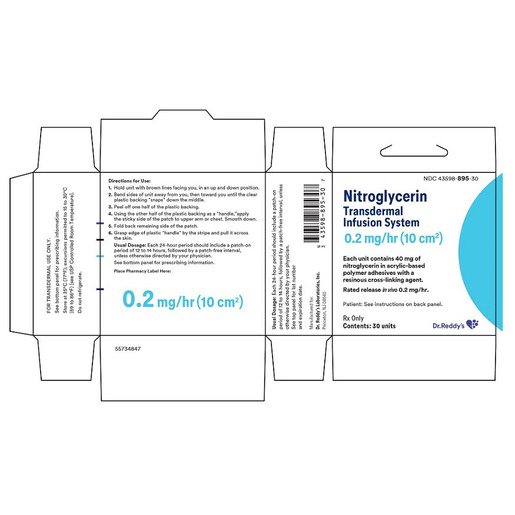 Nitroglycerin Transdermal Infusion System, 0.2mg/hr, Patch