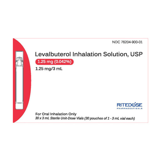 Levalbuterol, 1.25mg/3mL, Inhalation Solution