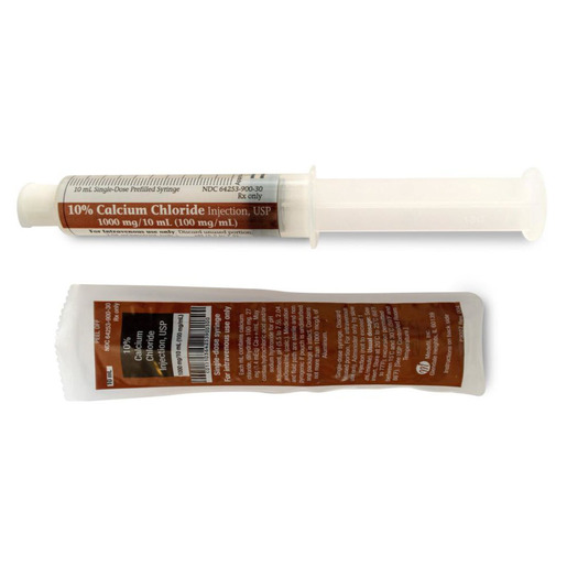 Calcium Chloride 10%, 10mL, Prefilled Syringe