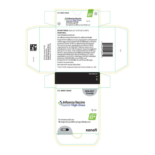 Fluzone® High-Dose Trivalent, 2026-27, Prefilled Syringe