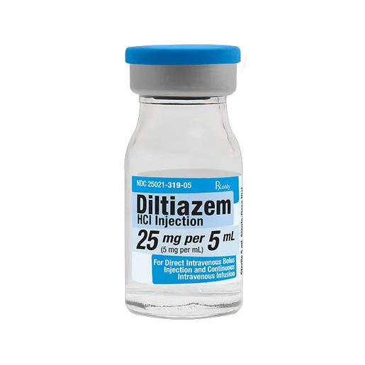Diltiazem HCL Injection, 25mg/5mL, Vial