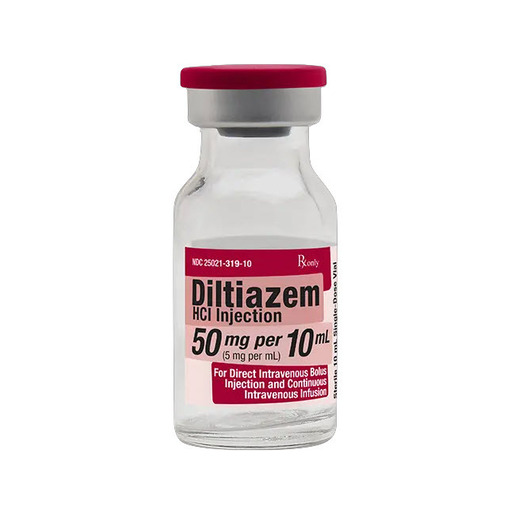 Diltiazem HCL Injection, 50mg/10mL, Vial