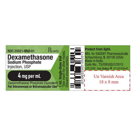 Dexamethasone, 4mg/mL, Vial