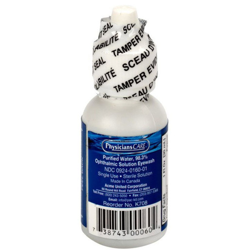 First Aid Only<sup>®</sup> Eye Wash Bottle, 1oz