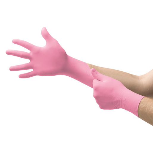 Micro-Touch® NitraFree™ Exam Gloves, Pink, X-Small
