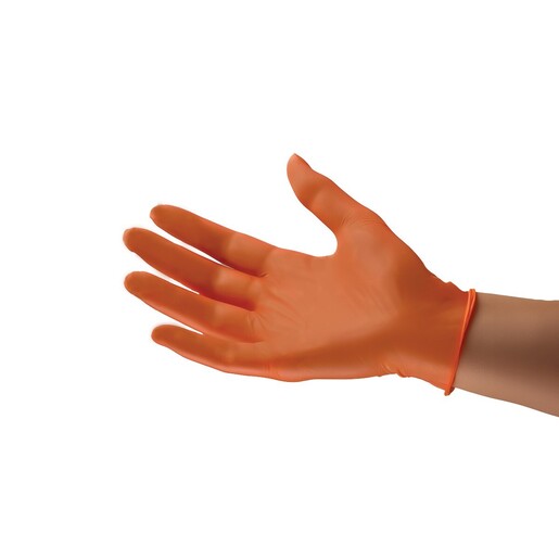 Curaplex® TritonGrip HV™ Exam Gloves, Orange Nitrile, Large Curaplex® TritonGrip HV™ Exam Gloves, Orange Nitrile, Large
