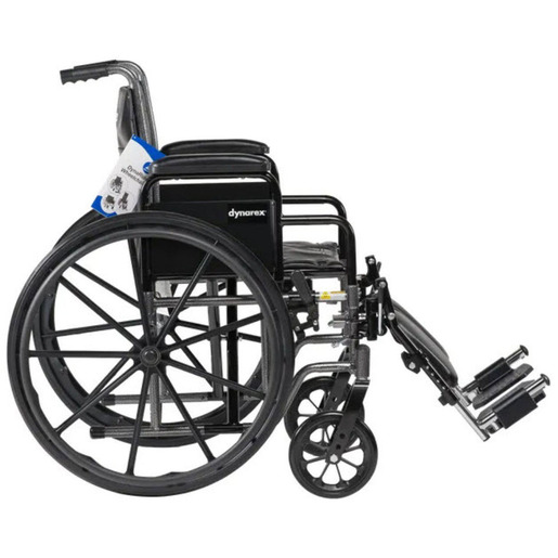 Dynarex DynaRide Series 2 Wheelchair with Detachable Arms and Swing-away Footrests
