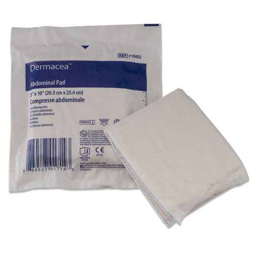 Dermacea™ Abdominal Pads, Non-Sterile, Bulk