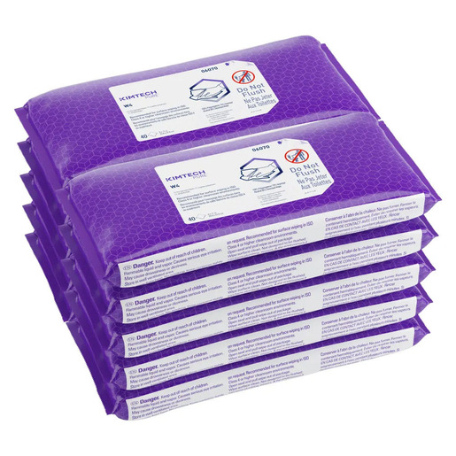 Kimtech™ Pure™ W4 Pre-Saturated Wipers