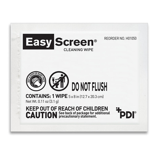 Easy Screen® Cleaning Wipes, Individual Packets, 5in x 8in