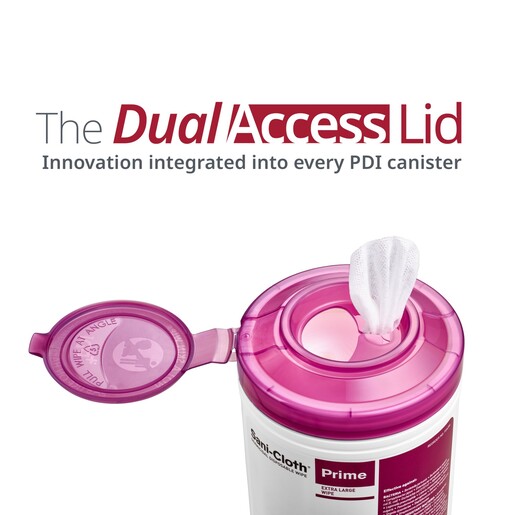 Sani-Cloth® Prime Germicidal Wipes, Large 6 x 6.75in Wipes, Canister of 160