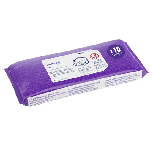 Kimtech™ Pure™ W4 Pre-Saturated Alcohol Wipers, Sterile, 11in x 9in