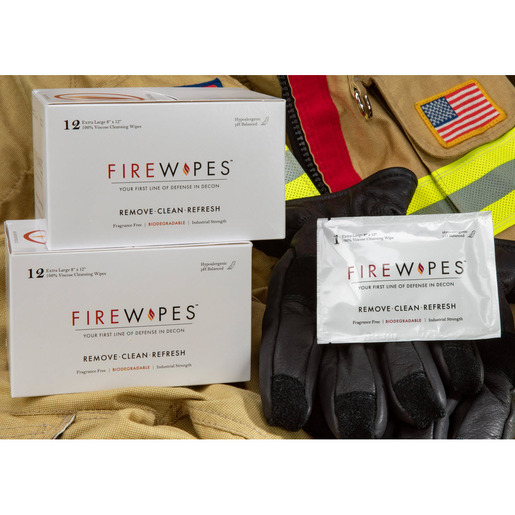 Firewipes® Disposable Personal Wipes, 8in x 12in, 12 Individual Packets