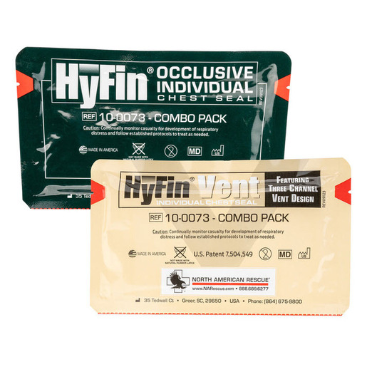 HyFin® Chest Seal Dressing, Combo Pack