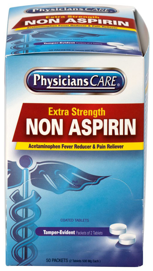PhysiciansCare<sup>®</sup> Non-Aspirin Acetaminophen Pain Reliever Medication, 50 packets