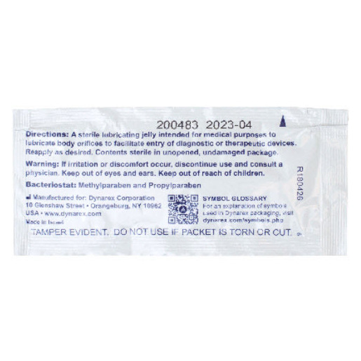 Dynarex<sup>®</sup> DynaLube Lubricating Jelly, Sterile